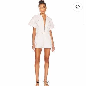 WeWoreWhat Flight Romper | Classic White | XS
